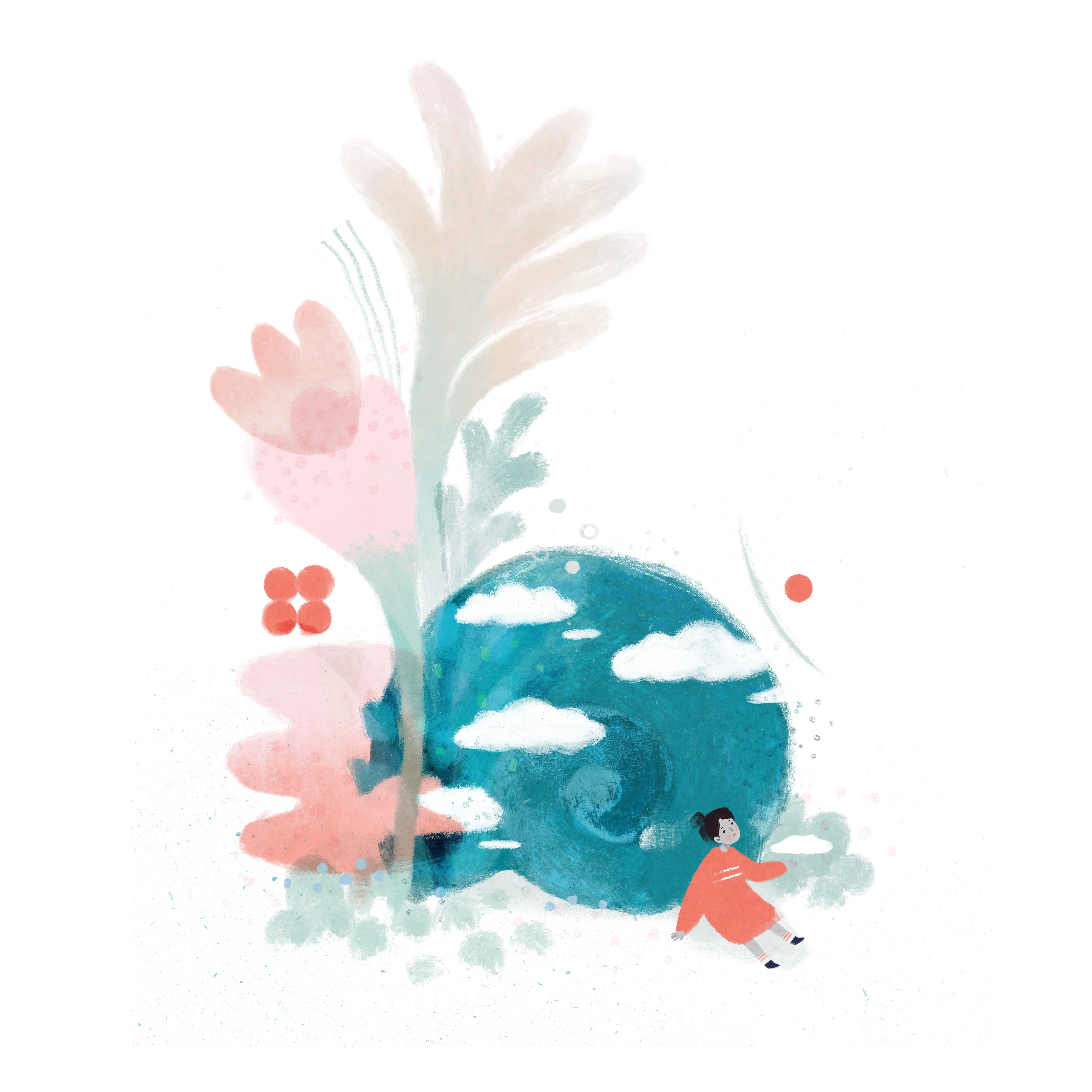 Summer In Flowers - Illustration