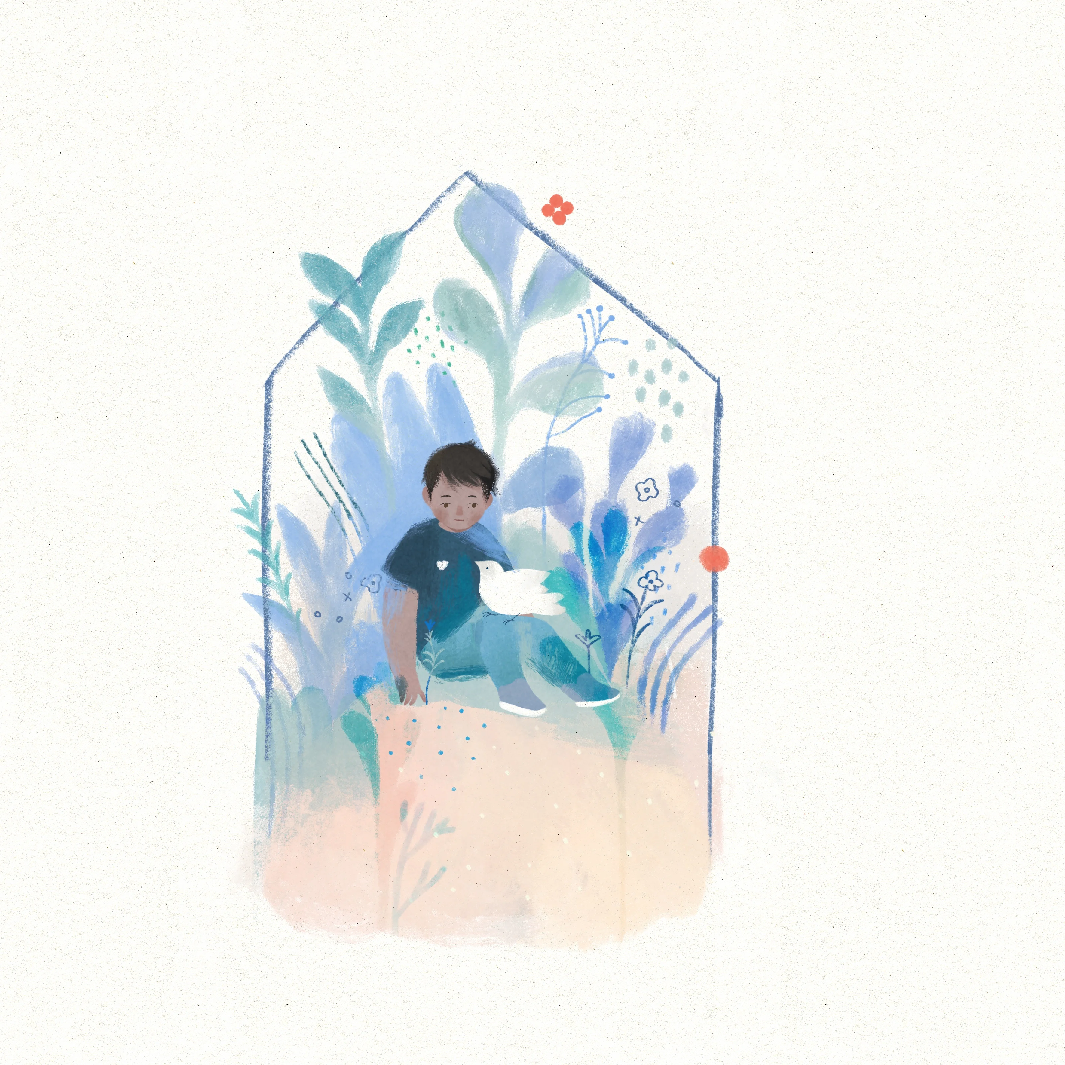 Summer In Flowers - Illustration