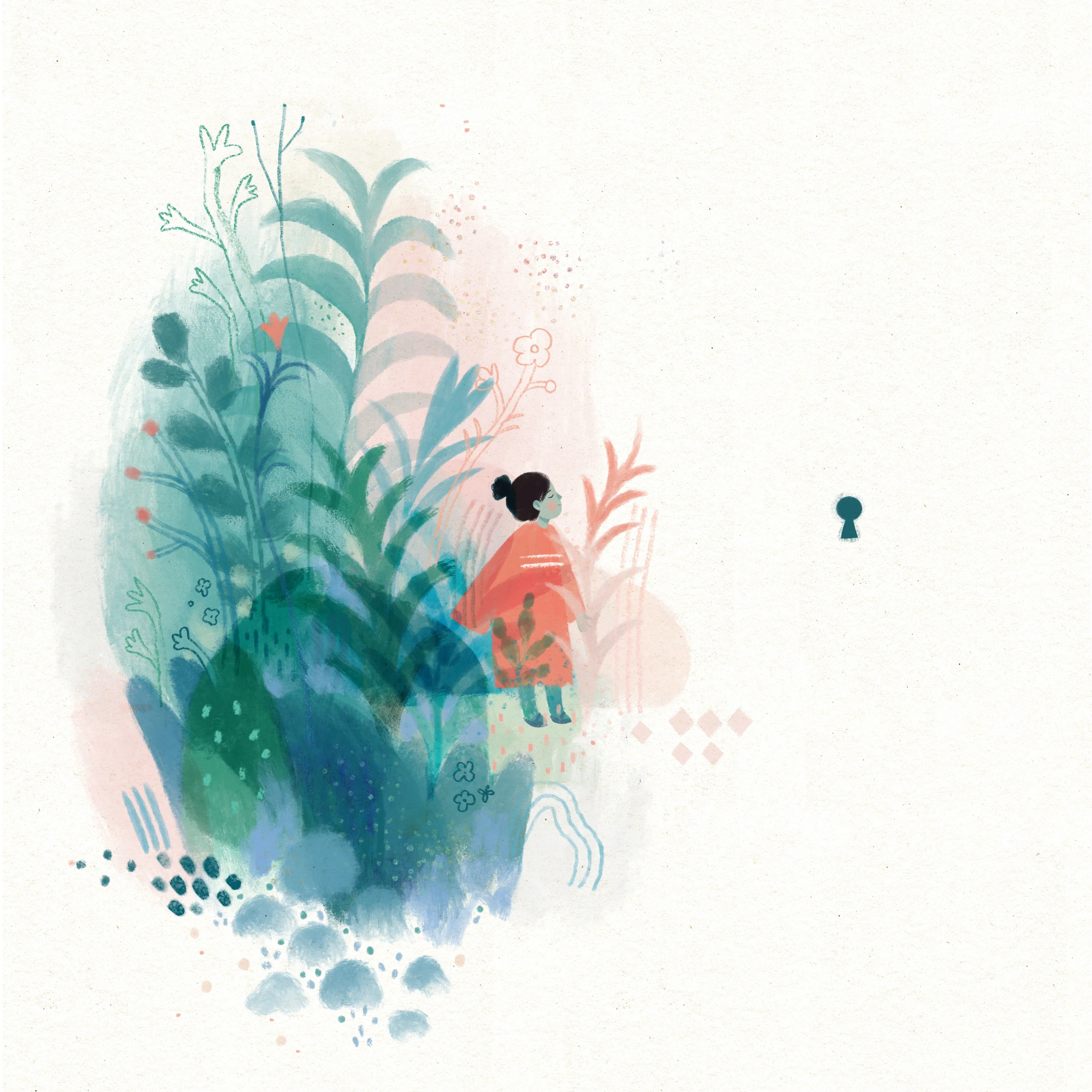 Summer In Flowers - Illustration