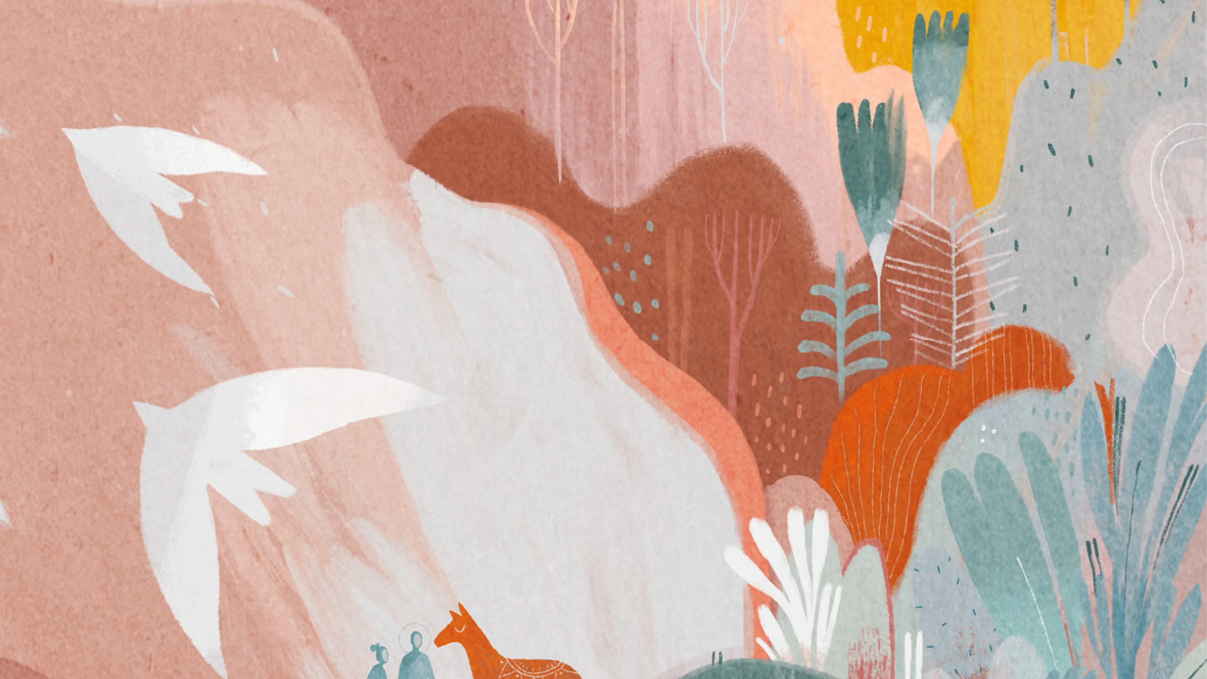 "Stay home" Series of illustrations